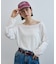 シアーワッフルルーズTシャツ