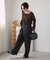 2WAY シアーワッフル ヘンリーロンT