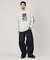 Champion × FREAK'S STORE 別注 REVERSE WEAVE VINTAGE WASH PRINT SWEAT