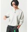 ウォッシャブル スウェットライク ヘンリーネックニット/静電気ケア