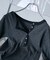 別注 Panel rib Henley Long Sleeve T-shirt