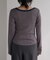 別注 Panel rib Henley Long Sleeve T-shirt