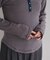 別注 Panel rib Henley Long Sleeve T-shirt