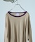 別注 Light Panel Rib Crew Long Sleeve Tee