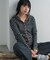 別注 Panel Rib Hoodie Cardigan