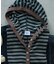 別注 Panel Rib Hoodie Cardigan