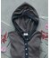 別注 Panel Rib Hoodie Cardigan