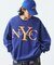 リラックスフィット NYCロゴ クルーネックスウェット