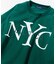 リラックスフィット NYCロゴ クルーネックスウェット