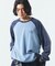 リラックスフィット NYCロゴ ピグメント ワッフル ラグランスリーブ L/S Tシャツ