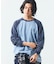 リラックスフィット NYCロゴ ピグメント ワッフル ラグランスリーブ L/S Tシャツ