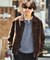 LEATHERETTE TRACKER JACKET