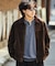 LEATHERETTE TRACKER JACKET