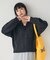 起毛レース Vネックニット