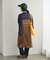 ベロア刺繍 スカラップキャミワンピース