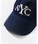 NYCロゴ ツイル ベースボールキャップ
