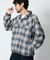 PENDLETON × FREAK'S STORE 別注 コットン シャギー ハーフスナップ プルオーバーシャツ