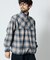 PENDLETON × FREAK'S STORE 別注 コットン シャギー ハーフスナップ プルオーバーシャツ