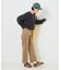 細コール セミフレアパンツ
