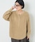 モールワッフル ヘンリーネック Tシャツ