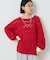 ネップシェニール編みニット