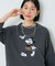 【MICKEY MOUSE】Leopard Raglan Tシャツ