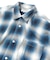 Magazine Pocket Ombre Check Open Collar Shirt