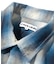 Magazine Pocket Ombre Check Open Collar Shirt
