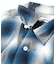Magazine Pocket Ombre Check Open Collar Shirt