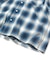 Magazine Pocket Ombre Check Open Collar Shirt