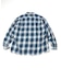 Magazine Pocket Ombre Check Open Collar Shirt