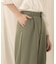 【WEB限定】バックボタンツイルワイドパンツ