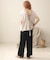 【WEB限定】バックボタンツイルワイドパンツ