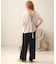 【WEB限定】バックボタンツイルワイドパンツ