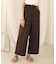 【WEB限定】バックボタンツイルワイドパンツ