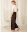 【WEB限定】バックボタンツイルワイドパンツ