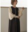 《再入荷》選べる2サイズ＊配色ニットロングワンピース