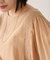 キュプラ混ギャザースリーブブラウス