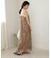 【Bab】【S・Mサイズ展開】マーブルシアーメッシュキャミワンピース