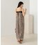 【Bab】【S・Mサイズ展開】マーブルシアーメッシュキャミワンピース