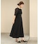 【オケージョンドレス/結婚式/2サイズ展開/SET ITEM/インナー付き/裏地付き】シャギー切替フレアーラインワンピース