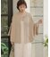 【オケージョンドレス/結婚式/2サイズ展開/SET ITEM/インナー付き/裏地付き】ケープ風ジャケット