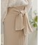 【オケージョンドレス/結婚式/2サイズ展開/SET ITEM/インナー付き/裏地付き】リボンセットＩラインスカート