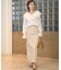 【オケージョンドレス/結婚式/2サイズ展開/SET ITEM/インナー付き/裏地付き】リボンセットＩラインスカート
