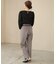 【オケージョンドレス/結婚式/2サイズ展開/SET ITEM/インナー付き/裏地付き】ベルト付きハイウエストスラックス