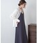 フロント刺繍レースブラウス