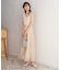 【オケージョンドレス/結婚式/2サイズ展開/SET ITEM/インナー付き/裏地付き】レースボレロ＋キャミワンピースＳＥＴ