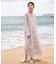 【低身長向けサイズあり】レイヤード風ニュアンス柄ワンピース