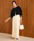 【セットアップ対応/S・M展開】エンブロイダリーレースＩラインスカート
