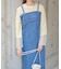 【Bab】【S・Mサイズ展開】デニムギャザーキャミワンピース